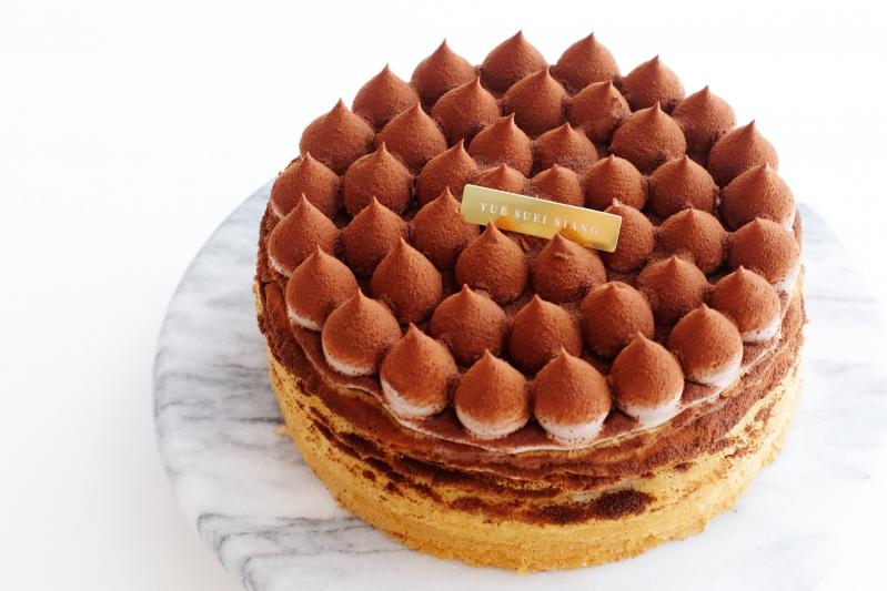 法芙娜巧克力生乳千層<br />6吋生乳千層<br />整模千層4-6人適用