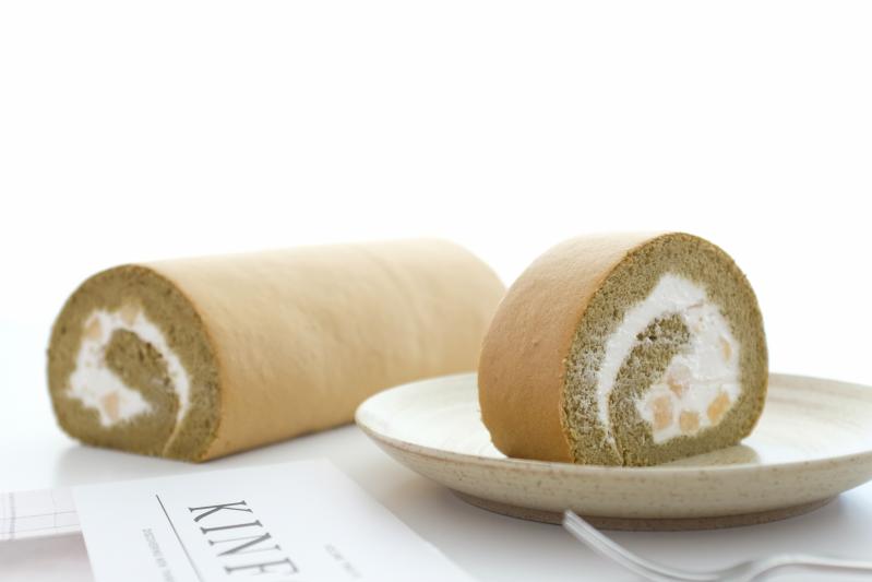 日式焙茶蘋果捲